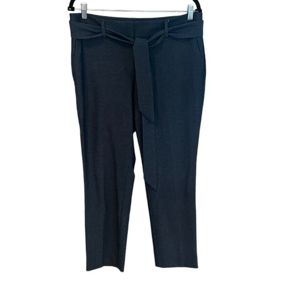 Women's Ann Taylor Loft Blue Marisa Belted Trouser Pants Size 10P - Picture 1 of 4